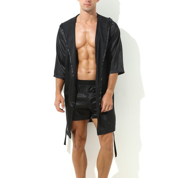 (image for) Sexy Bandaged Relaxed Bathrobe For Men