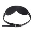(image for) Men's Adjustable Faux Leather Blindfold With Collar
