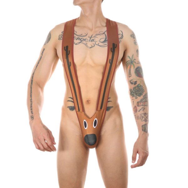 (image for) Cute Moose Christmas Party Costumes One-piece Suit