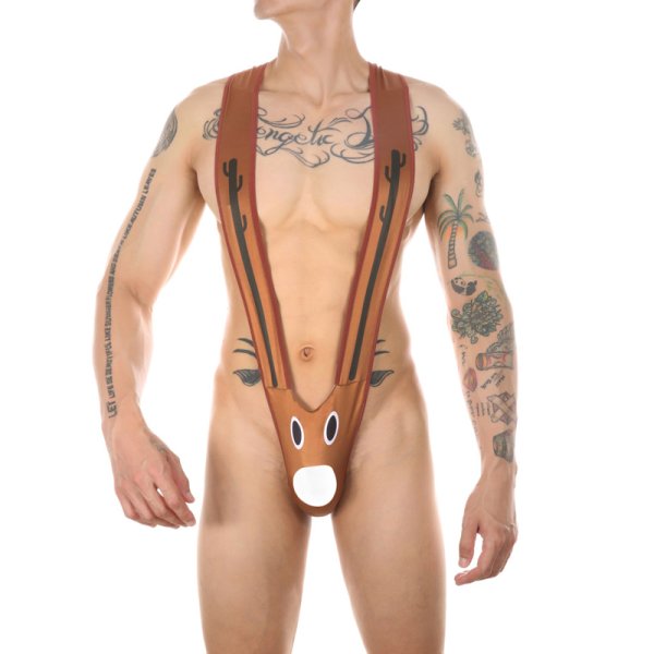 (image for) Cute Moose Christmas Party Costumes One-piece Suit