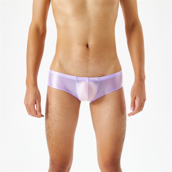(image for) Sexy High-elastic Smooth Glossy Panty For Men