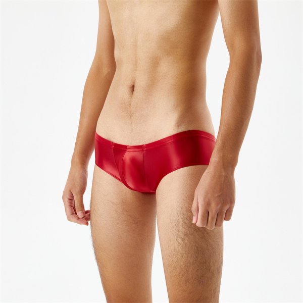 (image for) Sexy High-elastic Smooth Glossy Panty For Men