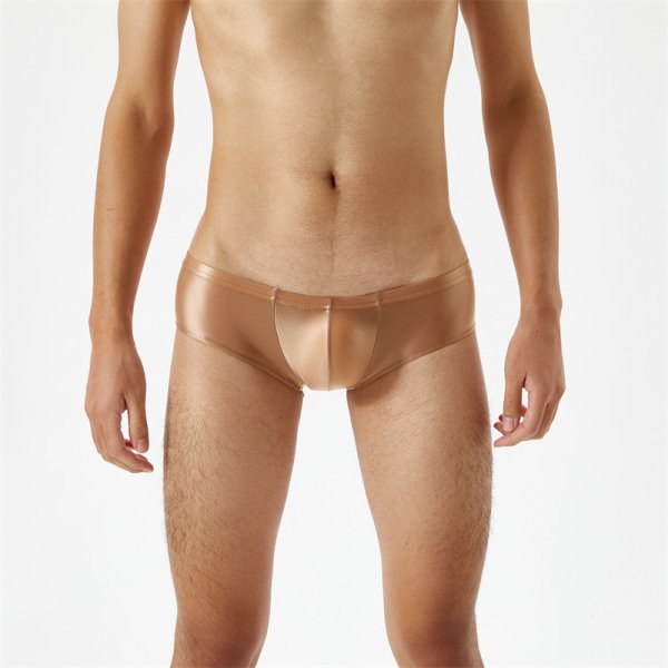 (image for) Sexy High-elastic Smooth Glossy Panty For Men