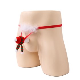 New Christmas Feather Hat Panty For Men