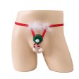 (image for) New Christmas Feather Hat Panty For Men