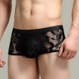(image for) Sexy Men's See-through Lace Boxers Briefs