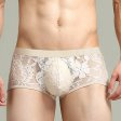 (image for) Sexy Men's See-through Lace Boxers Briefs