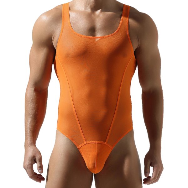 (image for) New Men's Vest Jumpsuit Mesh Sexy Underwears