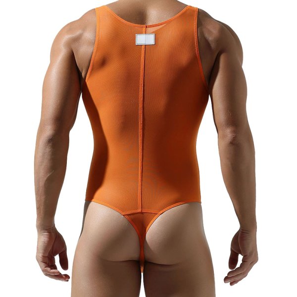 (image for) New Men's Vest Jumpsuit Mesh Sexy Underwears