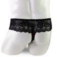 (image for) Sexy Low-waist Night Lace Panty For Men