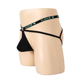 Sexy Men Elastic Band With Ring Panty Underwear