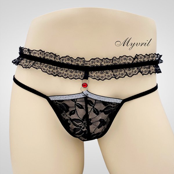(image for) Hot Selling Men's Nude Feeling Lace Panty