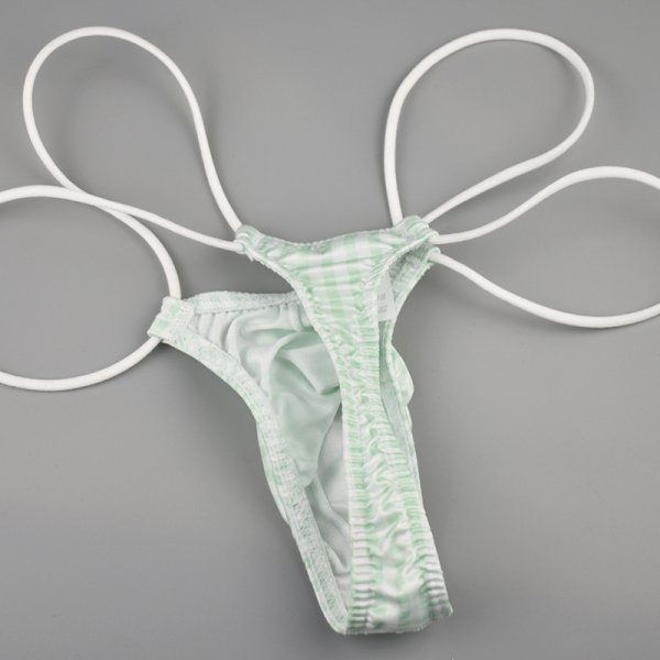 (image for) Men's Plaid Breathable Mesh Panty Night Underwear