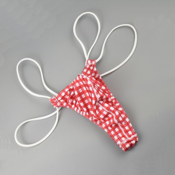 (image for) Men's Plaid Breathable Mesh Panty Night Underwear