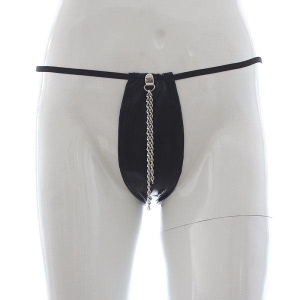 (image for) Men's Role Playing Patent Leather Chain Pnaty