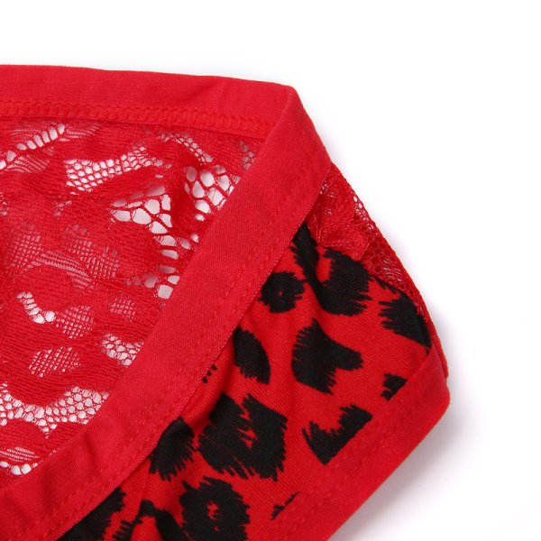 (image for) Men's Sexy Leopard Spliced With Lace Panty
