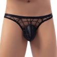 Sexy Low-waist See-through Mesh T-back For Men