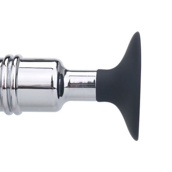 (image for) Silicone Suction Metal Butt Plug