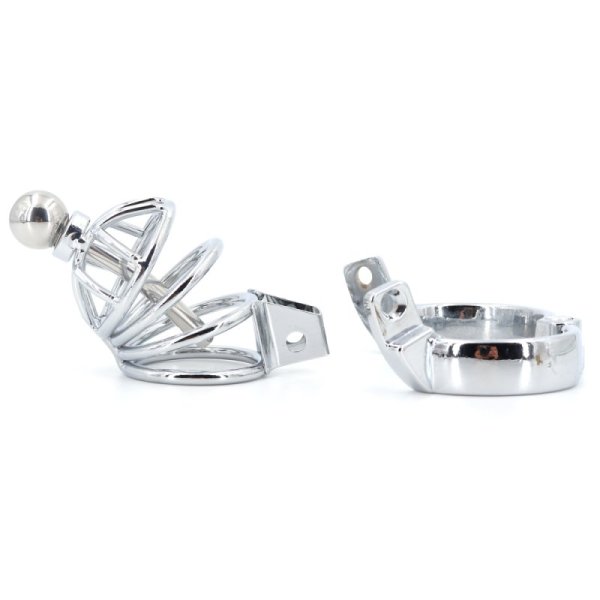 (image for) Master Series Asylum 4 Stainless Steel Chastity Cage