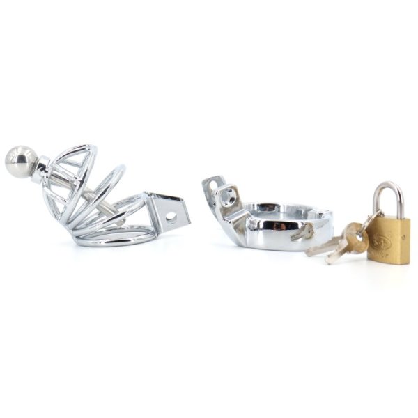 (image for) Master Series Asylum 4 Stainless Steel Chastity Cage