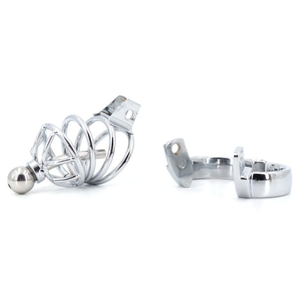 (image for) Master Series Asylum 4 Stainless Steel Chastity Cage
