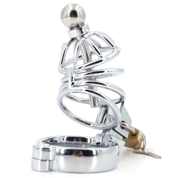 (image for) Master Series Asylum 4 Stainless Steel Chastity Cage