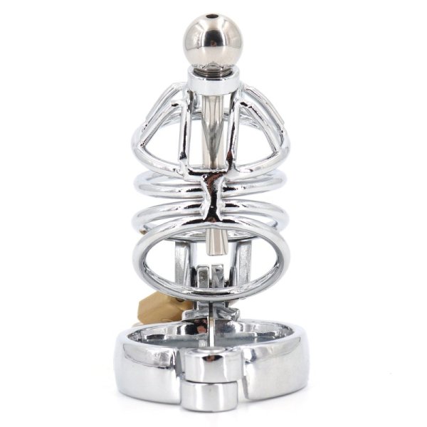 (image for) Master Series Asylum 4 Stainless Steel Chastity Cage