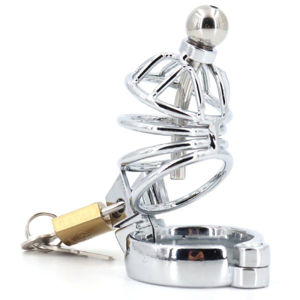 (image for) Master Series Asylum 4 Stainless Steel Chastity Cage