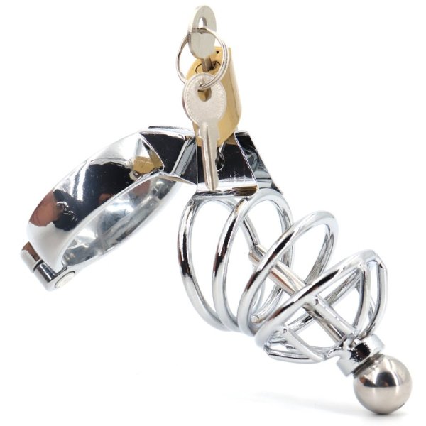 (image for) Master Series Asylum 4 Stainless Steel Chastity Cage