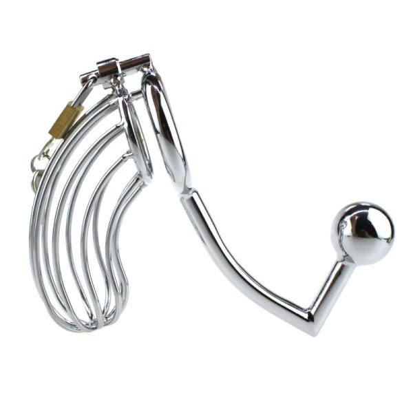 (image for) The Bird Cage Chastity Device With Anal Intruder
