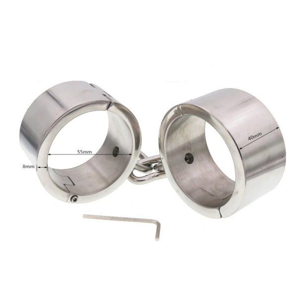 (image for) Bondage Stainless Steel Handcuffs For Male And Female