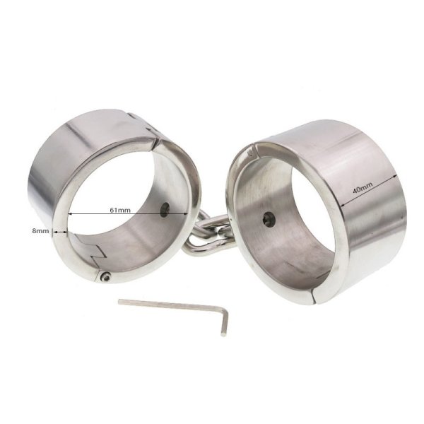 (image for) Bondage Stainless Steel Handcuffs For Male And Female