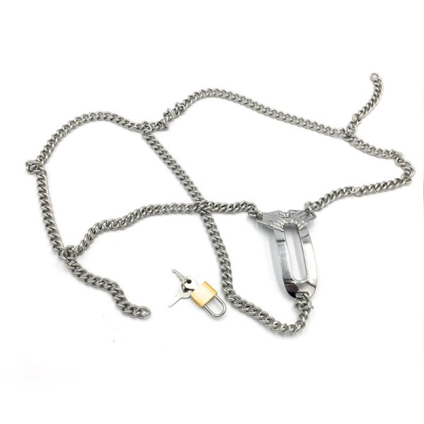 (image for) Locked Away in Chains Stainless Steel Female Chastity