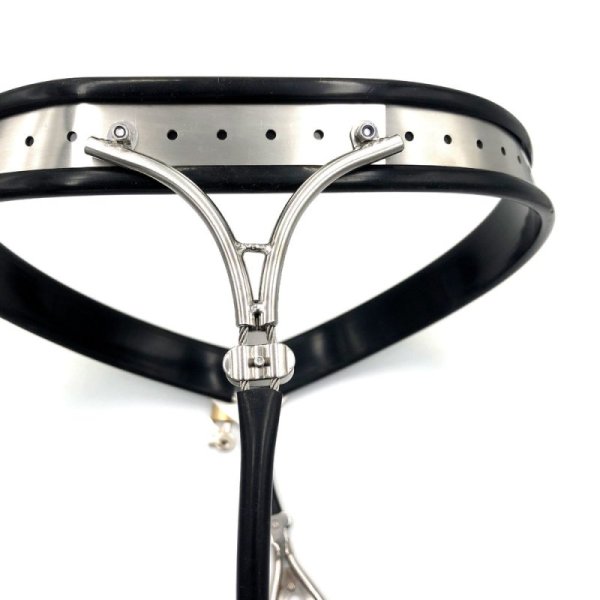 (image for) Invisible Lockable T-Back Chastity Panties with Hole