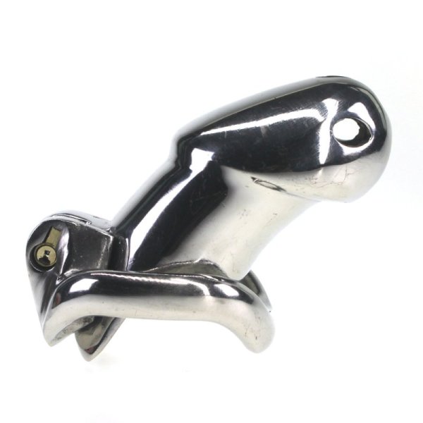 (image for) Rikers 24-7 Stainless Steel Locking Chastity Cage