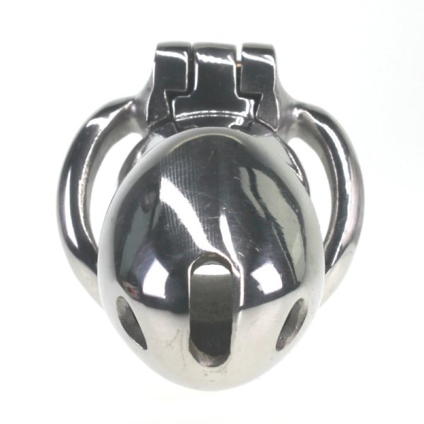 (image for) Rikers 24-7 Stainless Steel Locking Chastity Cage