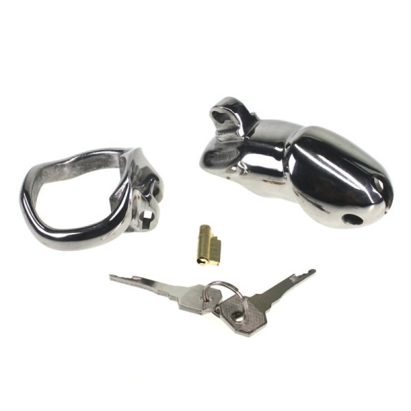 (image for) Rikers 24-7 Stainless Steel Locking Chastity Cage