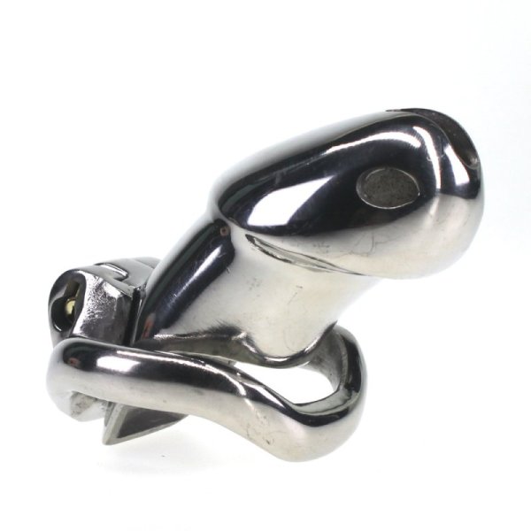 (image for) Rikers 24-7 Stainless Steel Locking Chastity Cage