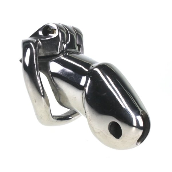 (image for) Rikers 24-7 Stainless Steel Locking Chastity Cage