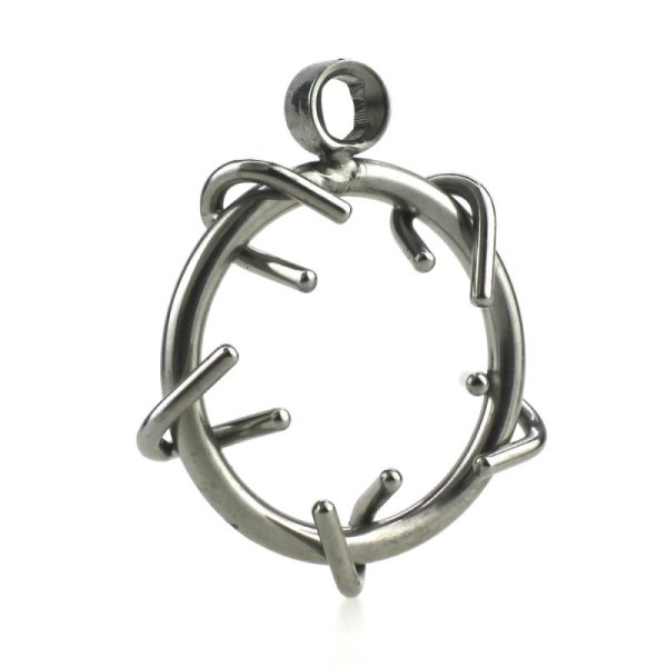 (image for) Stainless Steel Crown of Thorns Chastity Device