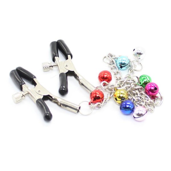 (image for) Ornament Adjustable Nipple Clamps with Bell Chain