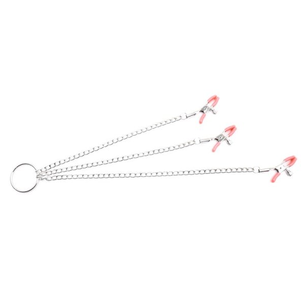 (image for) Nipple Clamps and Clit Clamp with Chain