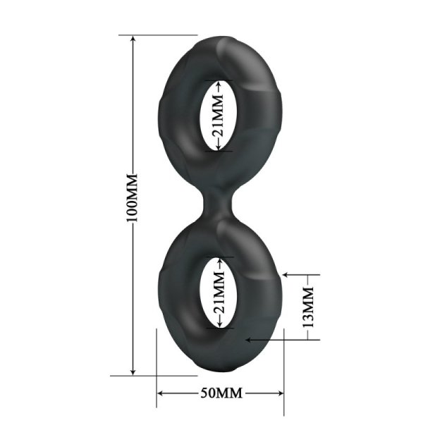 (image for) Crazy Bull Ultra-Soft 2in1 Silicone Cock Ring