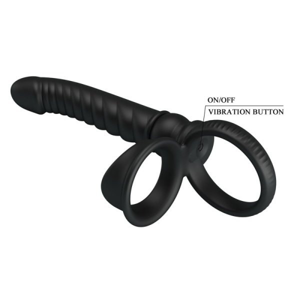 (image for) Vibrating Anal Plug Cock Ring
