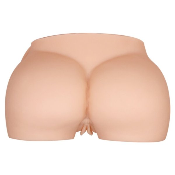 (image for) Vagina & Anal Lifelike Vibrating Ass With T Back
