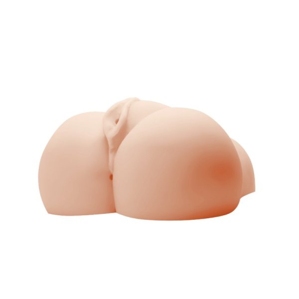 (image for) Vagina & Anal Lifelike Vibrating Ass With T Back
