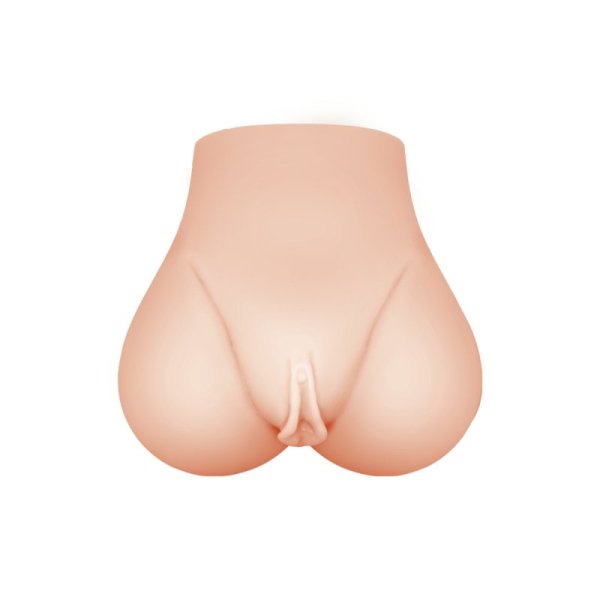 (image for) Vagina & Anal Lifelike Vibrating Ass With T Back