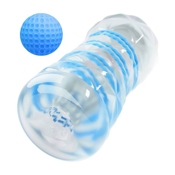 (image for) See Through Spiral Clear Masturbation Cup With Ball