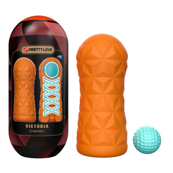 (image for) Victoria - Spiral Clear Masturbation Cup With Ball