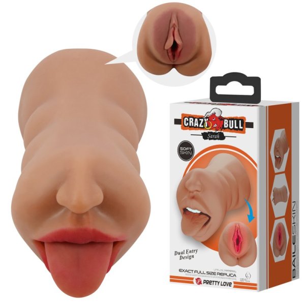 (image for) Dual Mouth & Vagina Pocket Masturbator
